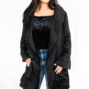 Sonia Rykiel Black Silk Embroidered Jacket